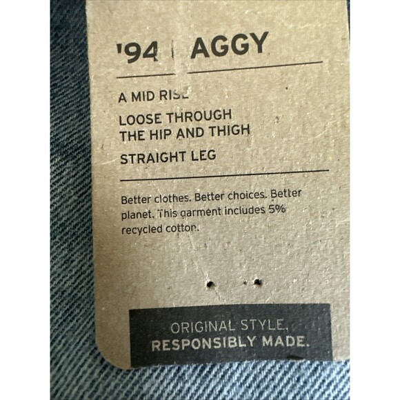 Levi's Trendy Plus Size Women's '94 Baggy Jeans Mid Rise Straight Wide Legs 22W - Picture 7 of 9